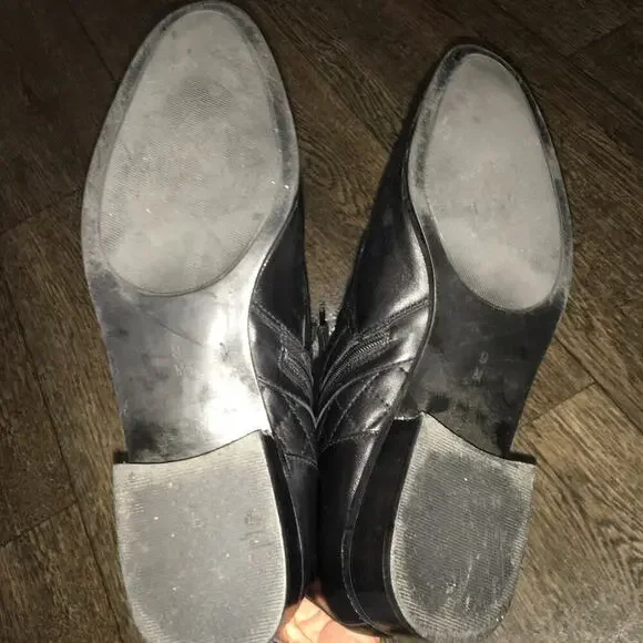 Neiman Marcus Women’s Size 9 Quilted Lace Up Black Boots - Picture 8 of 13